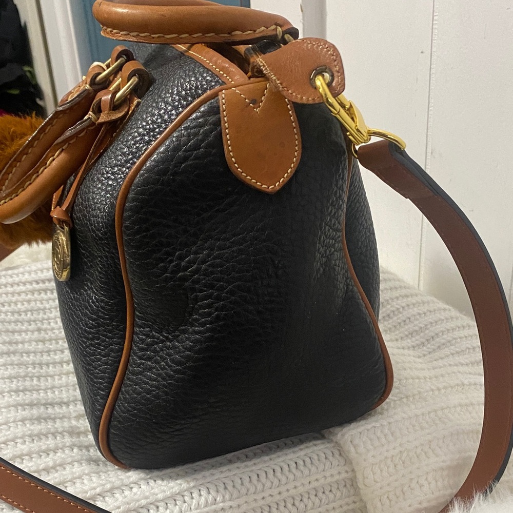 Dooney & Bourke Black and Brown Satchel - Picture 3 of 8